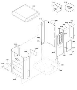 Part Location Diagram of 6911 Briggs and Stratton Assembly, Panel, Right